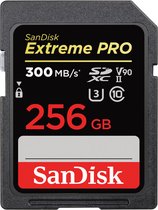 SanDisk Extreme PRO, 256 GB, SDXC, Classe 10, UHS-II, 300 Mo/s, 260 Mo/s