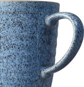 Denby | Studio Blue Flint/Chalk Mok Geribbeld 400 ml