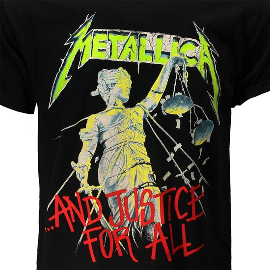 T-shirt de l'album Original de Metallica et Justice For All - Merchandise officielle