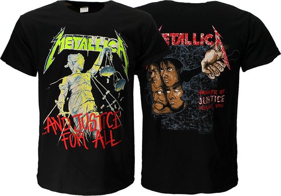 T-shirt de l'album Original de Metallica et Justice For All - Merchandise officielle