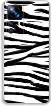 Case Company® - Hoesje geschikt voor Xiaomi 12T hoesje - Zebra pattern - Soft Cover Telefoonhoesje - Bescherming aan alle Kanten en Schermrand
