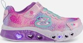 Skechers Flutter Heart Lights-Simply L Meisjes Sneakers - Pink/Multi - Maat  31