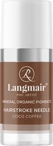 Langmair Pigmenten voor wenkbrauwen- permanente make-up - Hairstroke Needle - Coco Coffee