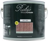 Rubio Monocoat WoodCream - Waxcrème in 1 Laag voor Verticaal Buitenhout - Dirty Grey #1, 2,5 l