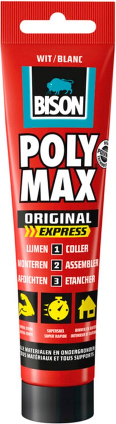 Bison poly max express wit 165gr