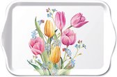 Ambiente Tray Melamine Tulips Bouquet 13x21cm