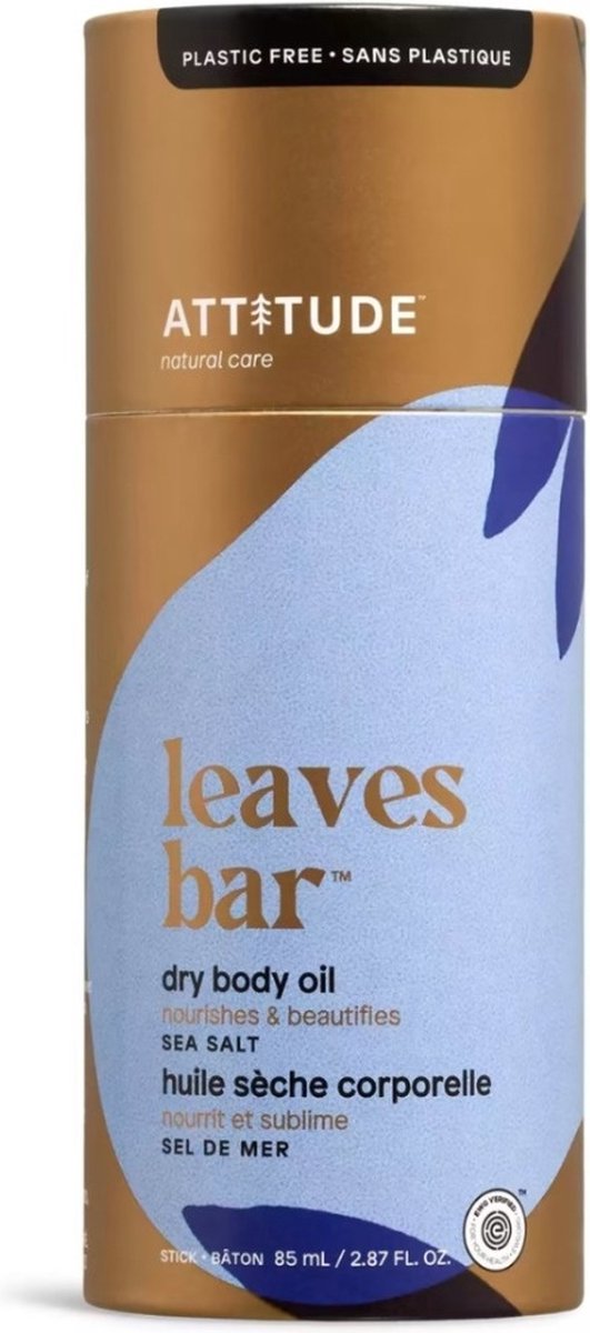 Goedkoopste Attitude - Leaves Bar Plasticvrije Dry Body Oil Stick Sea Salt - 85ml