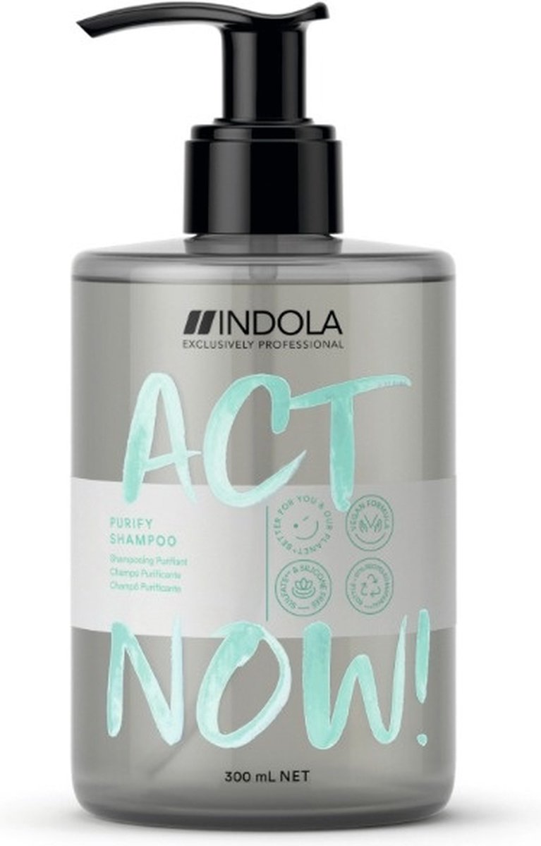 Indola - ActNow Purify Shampoo - 300ml