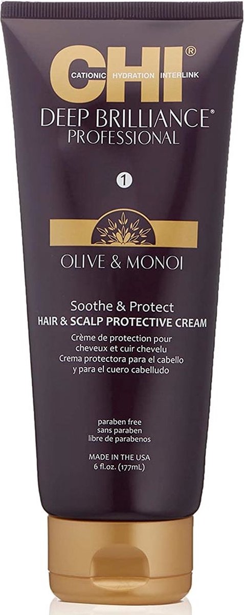 Chi Deep Brilliance Olive & Monoi Hair & Scalp Protective Cream - 177ml