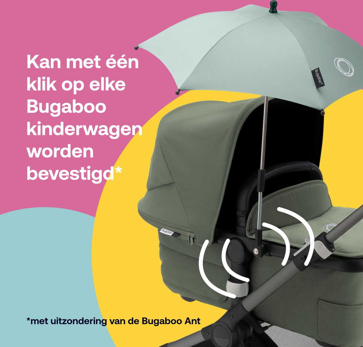 Bugaboo Kinderwagen Parasol - Fris Wit thumbnail 5