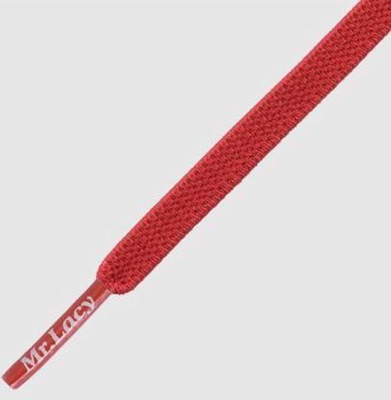 Monsieur. Lacy - lacets - Flexions plates - Rouge - longueur de lacet 110 cm