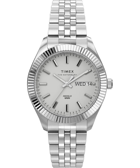 Montre Timex Waterbury Legacy Boyfriend TW2U78700 - Acier - Couleur argent - Ø 36 mm