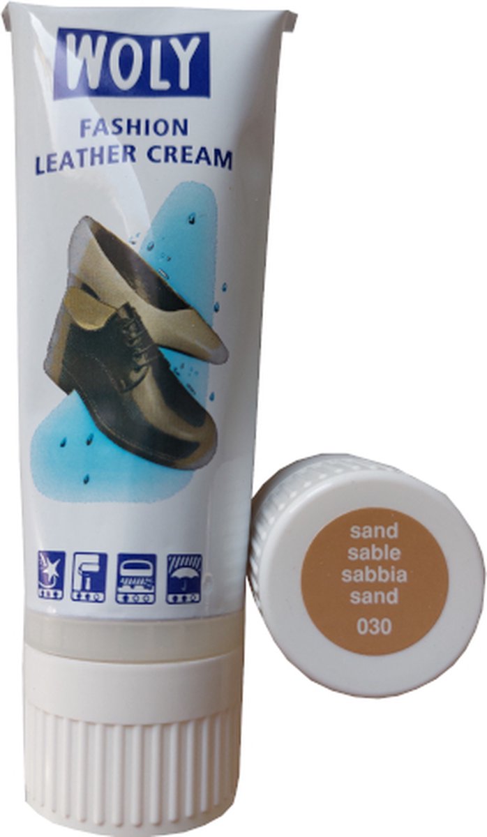 Woly Fashion Leather Cream Tube - Sand - 75 ml (Schoenpoets - Schoensmeer)