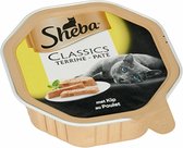 Sheba - Kattenvoer -Classics Paté - Kip - Adult - 22 x 85 gr