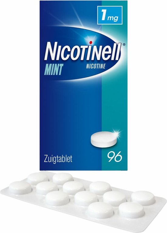 Nicotinell Zuigtablet Mint 1mg 96 zuigtabletten