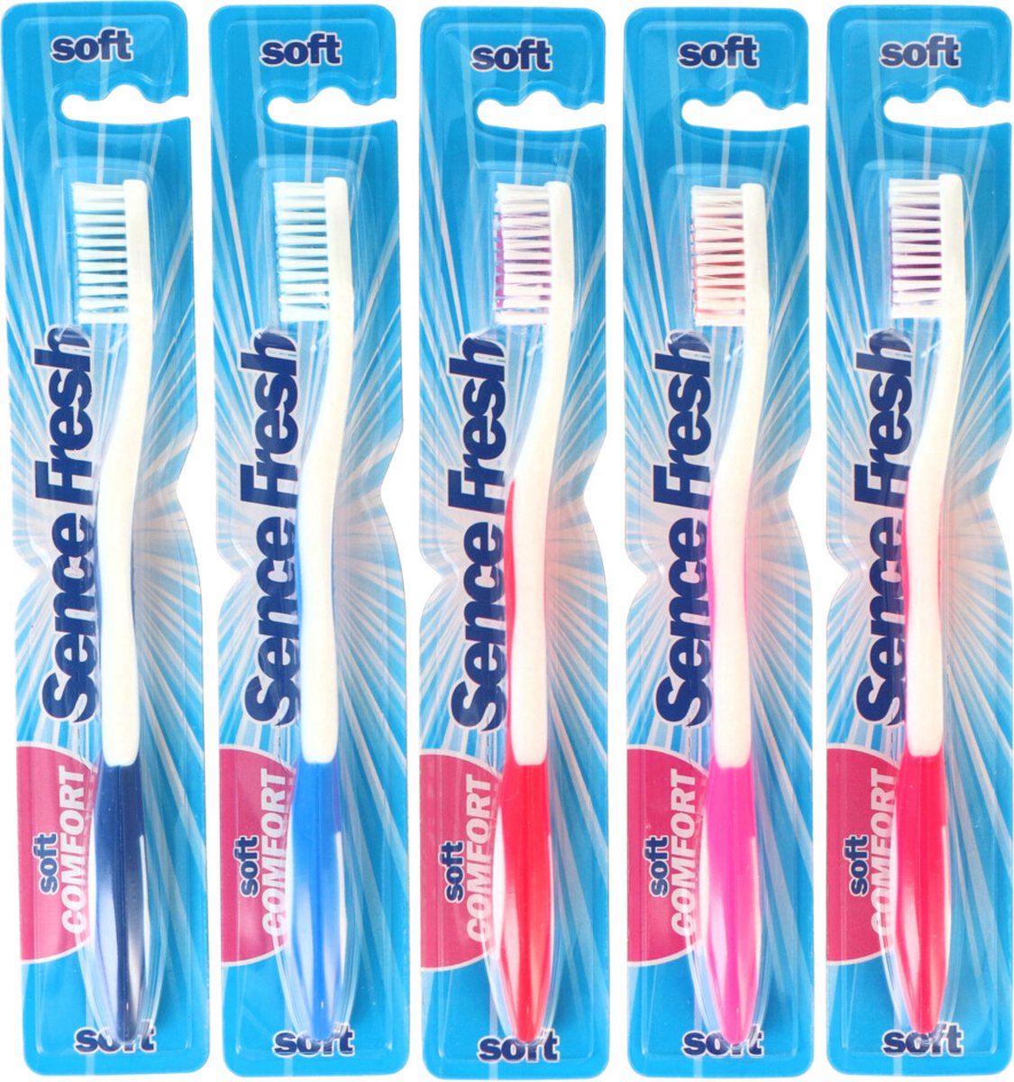 Sencefresh Tandenborstel - Soft Comfort Clean 1 st. In 2 kleuren beschikbaar