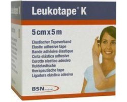Leukotape K - Elastische Tape - 5 m x 5,0 cm - beige
