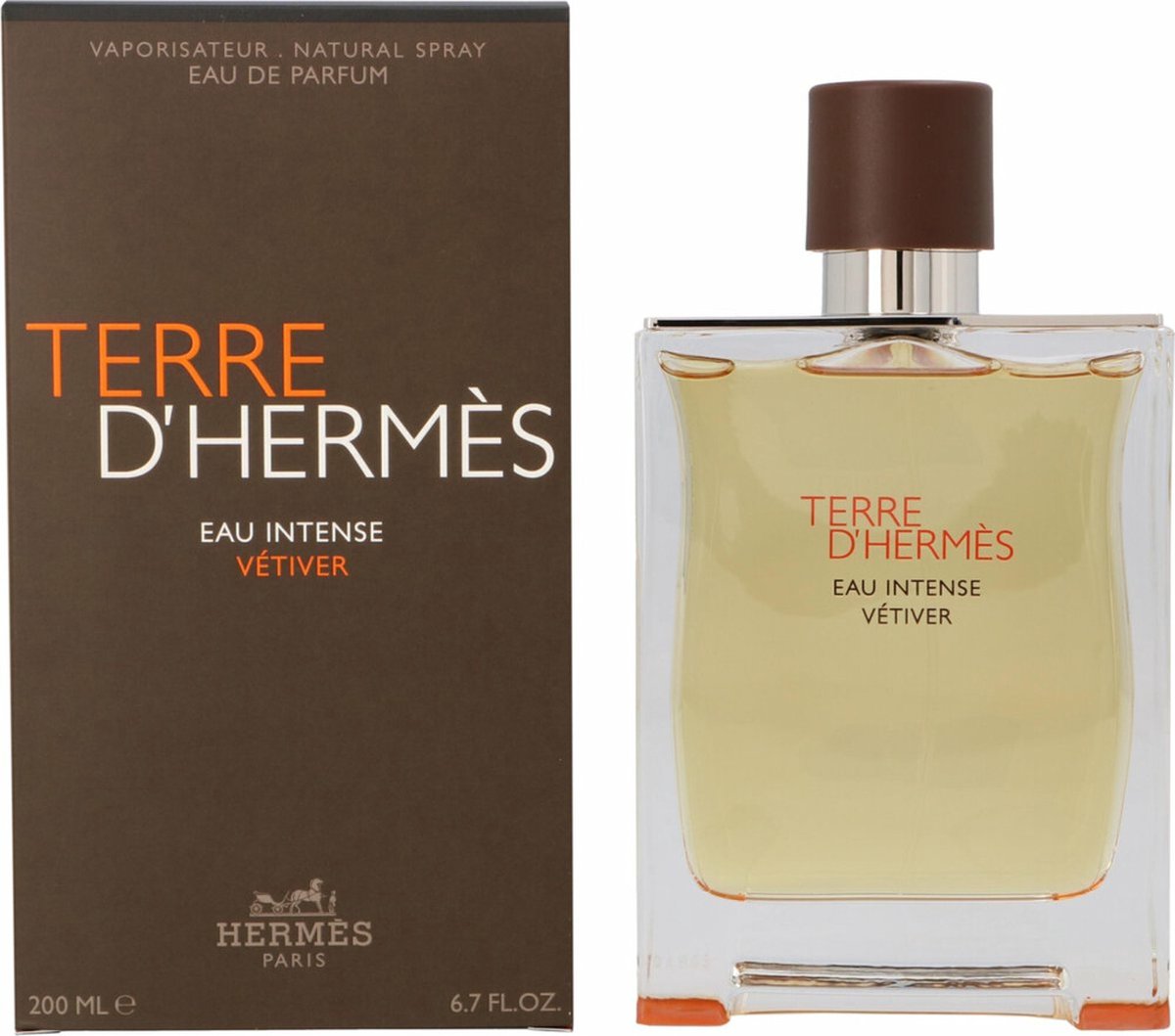 Hermes Terre D'Hermes Eau Intense Vetiver pray Eau de Parfum Spray 200 ml