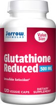 Glutathione Reduced (GSH) 500mg 120 capsules - gereduceerde glutathion | Jarrow Formulas