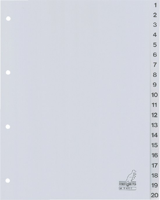 Kangaro Lot De 10 Pochettes A4 En Polypropylène 120 Microns Bleu Grainé