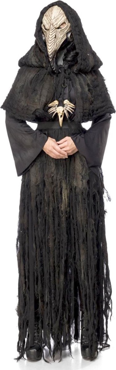 Mask Paradise - Plague Doctor Kostuum - 2XL - Zwart
