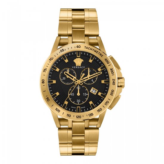 Versace VE3E00821 horloge mannen - Roestvrij Staal - goud