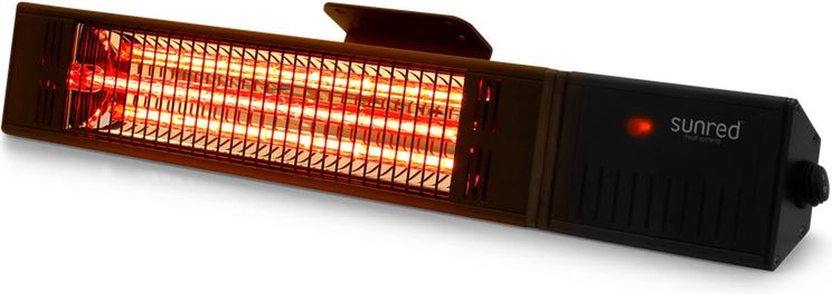 Sunred® Wand Terrasverwarmer - Heater - Muurmontage - infrarood verwarming - Terras Verwarmer Muur - Terras Heater - Elektrische Kachel - Bijverwarming - 3 Warmtestanden tot 1500W