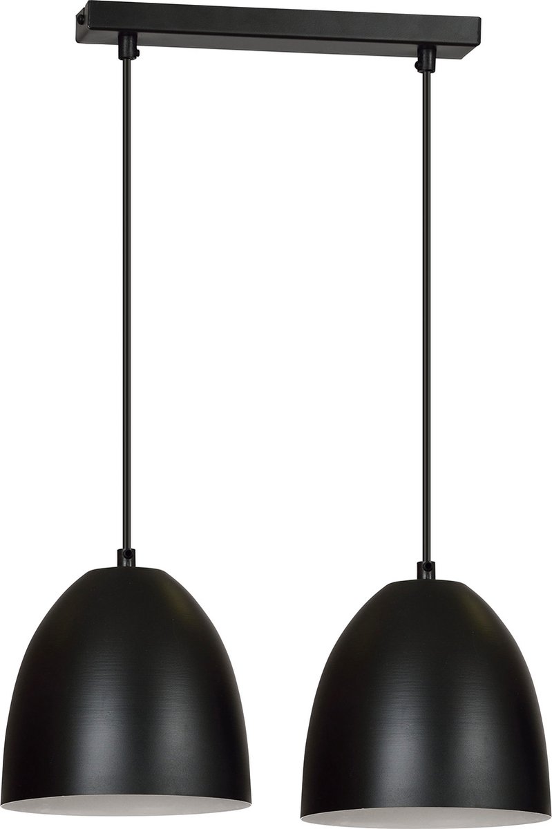 Emibig - Hanglamp Lenox 2 Zwart/Wit 45 cm