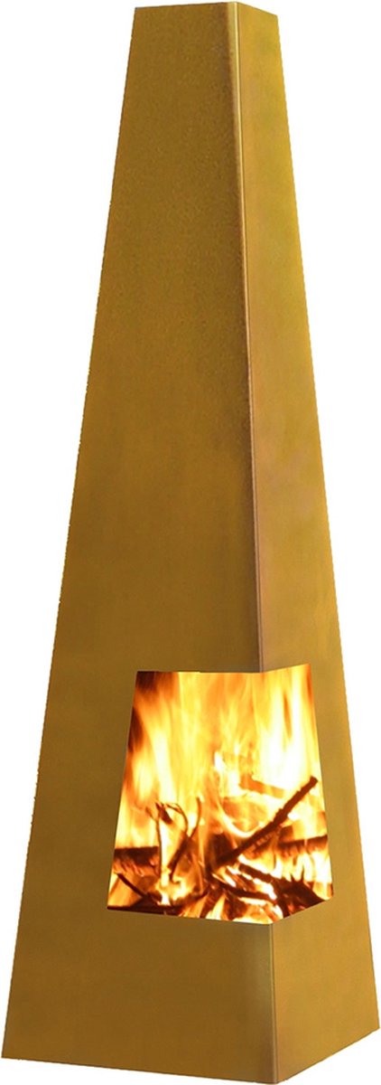 Tuinhaard Chacana XL Corten (150cm) - Terrasverwarming - Sfeerhaard - Terraskachel - Cortenstaal