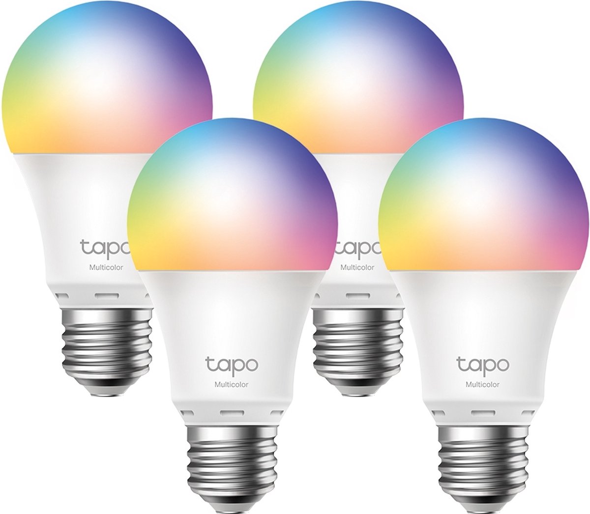 Tapo L530E Slimme Ledlamp E27 - Grote Fitting - Wit & Kleur - - 4-pack