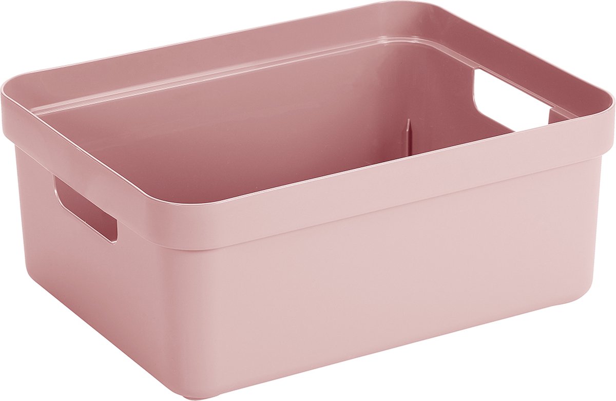 Sunware - Sigma home opbergbox 24L roze - 445 x 345 x 18 cm