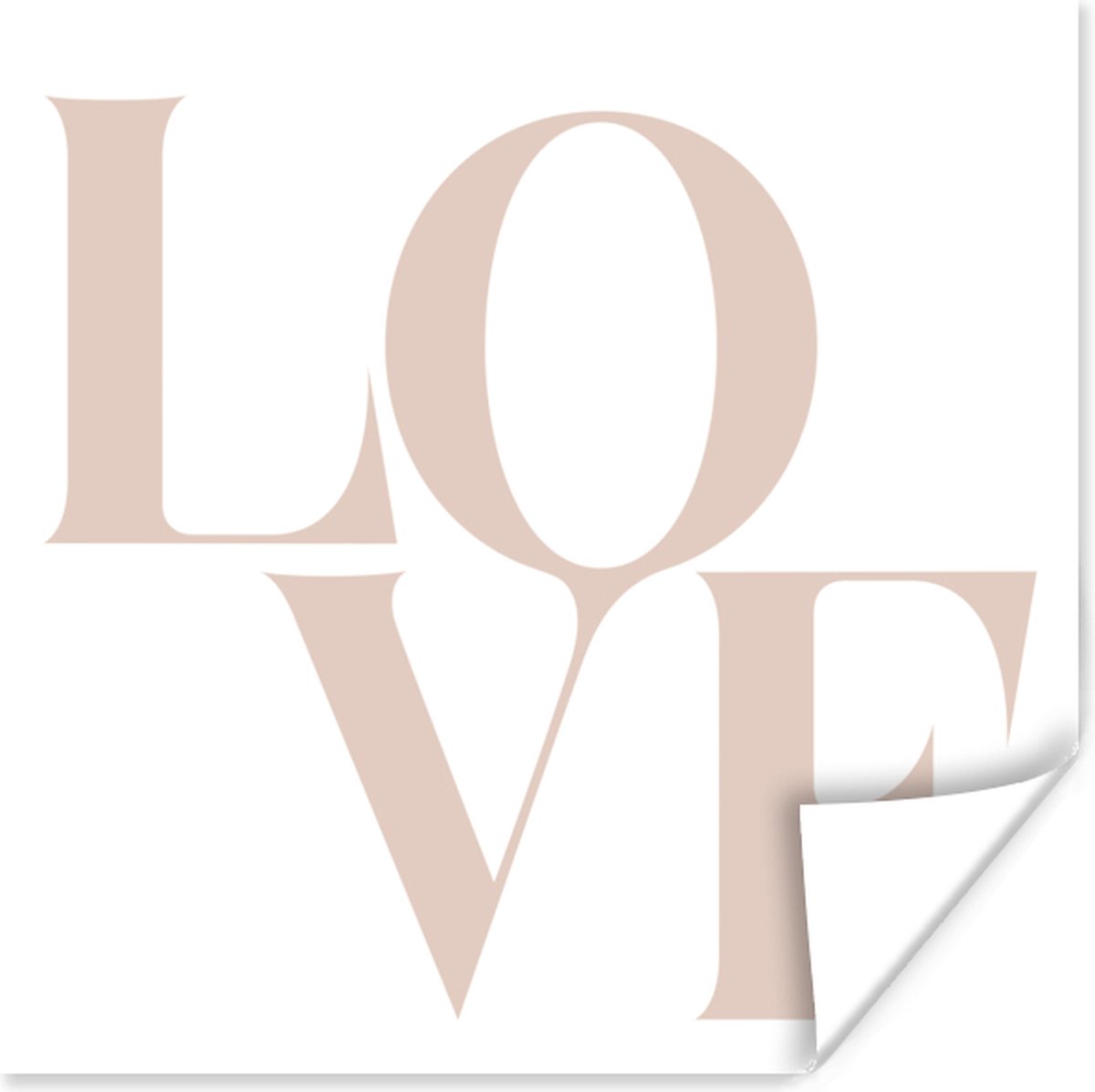 Poster Tekst - Quotes - Love - 50x50 cm