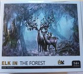 Puzzel 1000 stuks 70cm x 50cm - Elk in The Forest