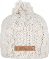 Shakaloha Gebreide Wollen Muts Heren & Dames Beanie Hat van schapenwol met polyester fleece voering - Bjorn Beanie Beige Unisex - One Size Wintermuts