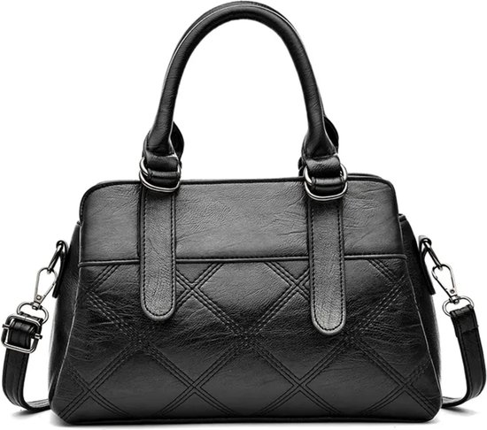 N3 Collecties Pu lederen handtas schouder crossbody tas voor dames