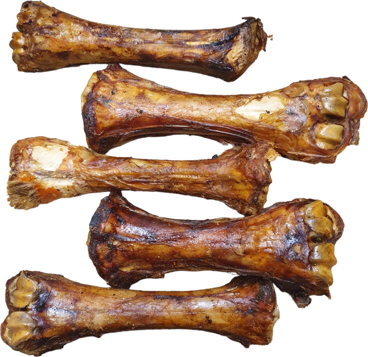 10Ă— - Kalfsbot - Kauwsnack - Hondensnack - ca 400 gram per stuk - lengte bot 20 tot 25 cm