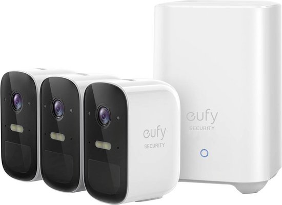 Eufy Cam 2C Draadloze Beveiligingsset - Homebase 2 - 3 camera's