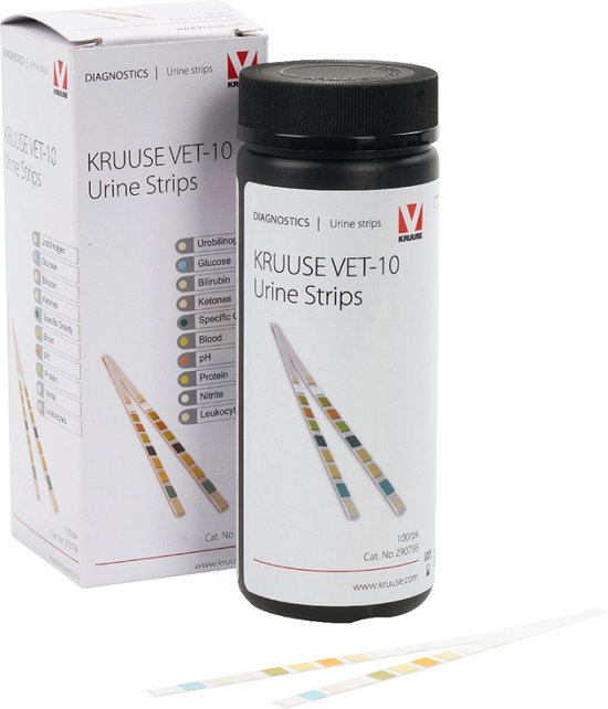 Kruuse VET10 Urine Test Strips 100 strips bol