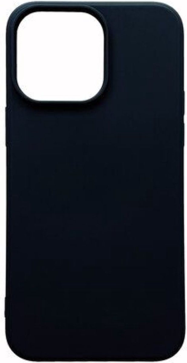 Siliconen Hoesje Geschikt voor Appel iPhone 14 Pro Max - TPU Backcover Zwart