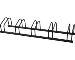 Fietsenrek 5 Fietsen - Fietsbeugel - Zwart - 130x29x26cm - Fietsenrek Tom - Goets