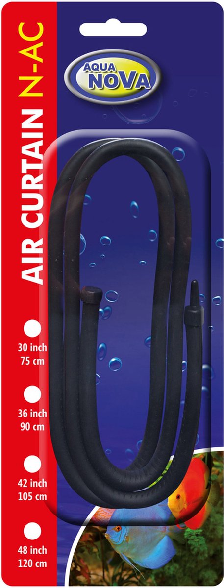 Aqua Nova - Aquarium luchtsteen flexibel - Luchtgordijn - 75 cm