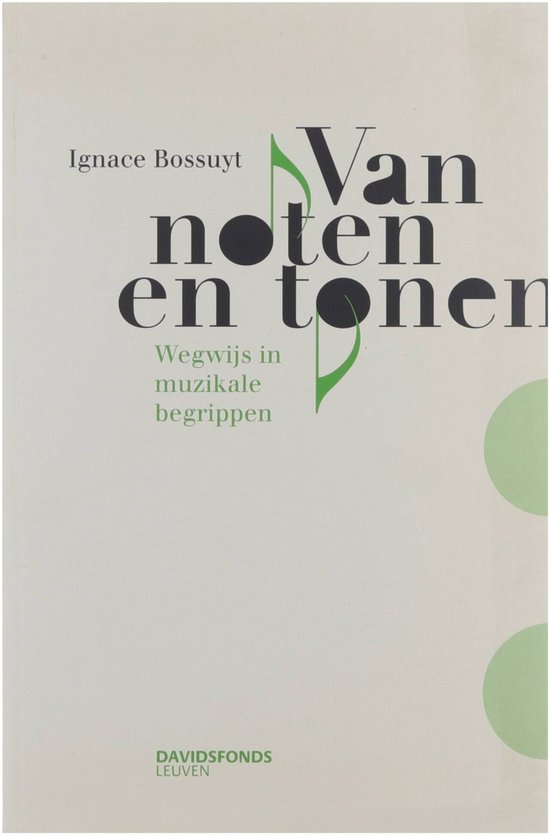 Cover van het boek 'Van noten en tonen' van Ignace Bossuyt