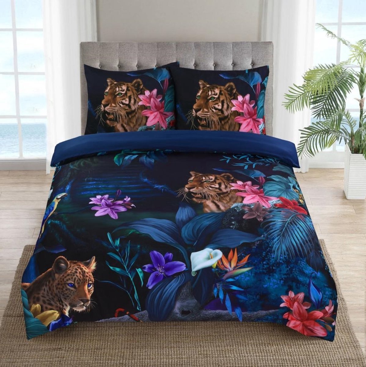Husch Dekbedovertrek Jungle Tiger - 240x200/220 - Tijger