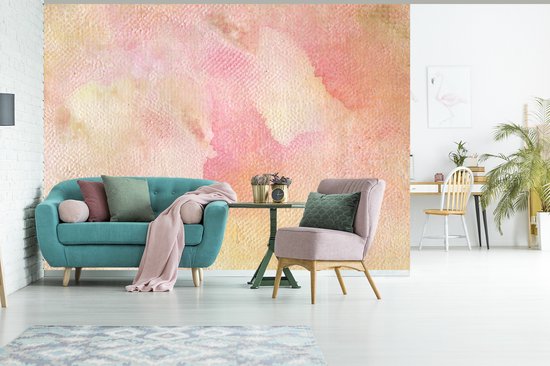 Papier peint - Papier peint photo peint Couleurs pastel sur papier - Largeur 305 cm x hauteur 220 cm