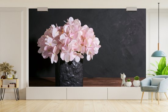 Papier Peint - Papier Papier peint photo Nature Morte - Hortensia - Rose - Largeur 525 cm x Hauteur 350 cm