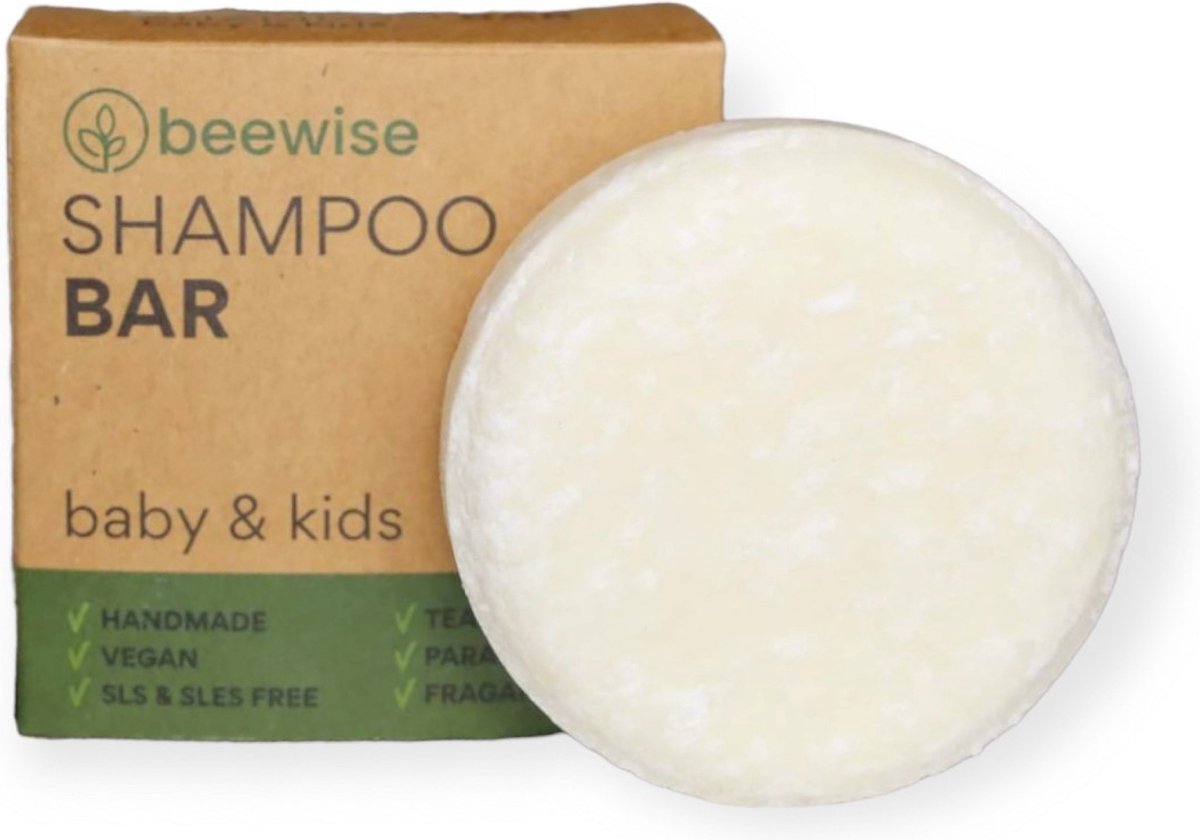 Shampoo Bar Baby & Kids | Voor de Allerkleinsten | Natuurlijke Zeepvrije Shampoo | Plasticvrij Product | Duurzaam voor Baby en Kind | Zeep voor het Lichaam | SLS & Parabens Free | Vegan