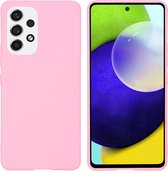 iMoshion Hoesje Geschikt voor Samsung Galaxy A53 Hoesje Siliconen - iMoshion Color Backcover - Roze