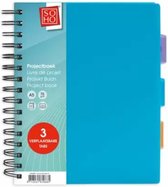 Soho Projectboek A5 3tabs 200vel - Aqua Blauw - Gratis Verzonden