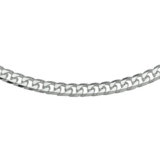 Juwelier Emo - Gourmet Ketting Zilver 925 - Gerhodineerd - Breedte 6mm - Lengte 50CM