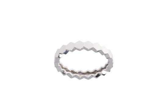 Witgouden ring - aanschuifring - 14 karaat - GGP0153 - uitverkoop Juwelier Verlinden St. Hubert - van €443,= voor €359,=